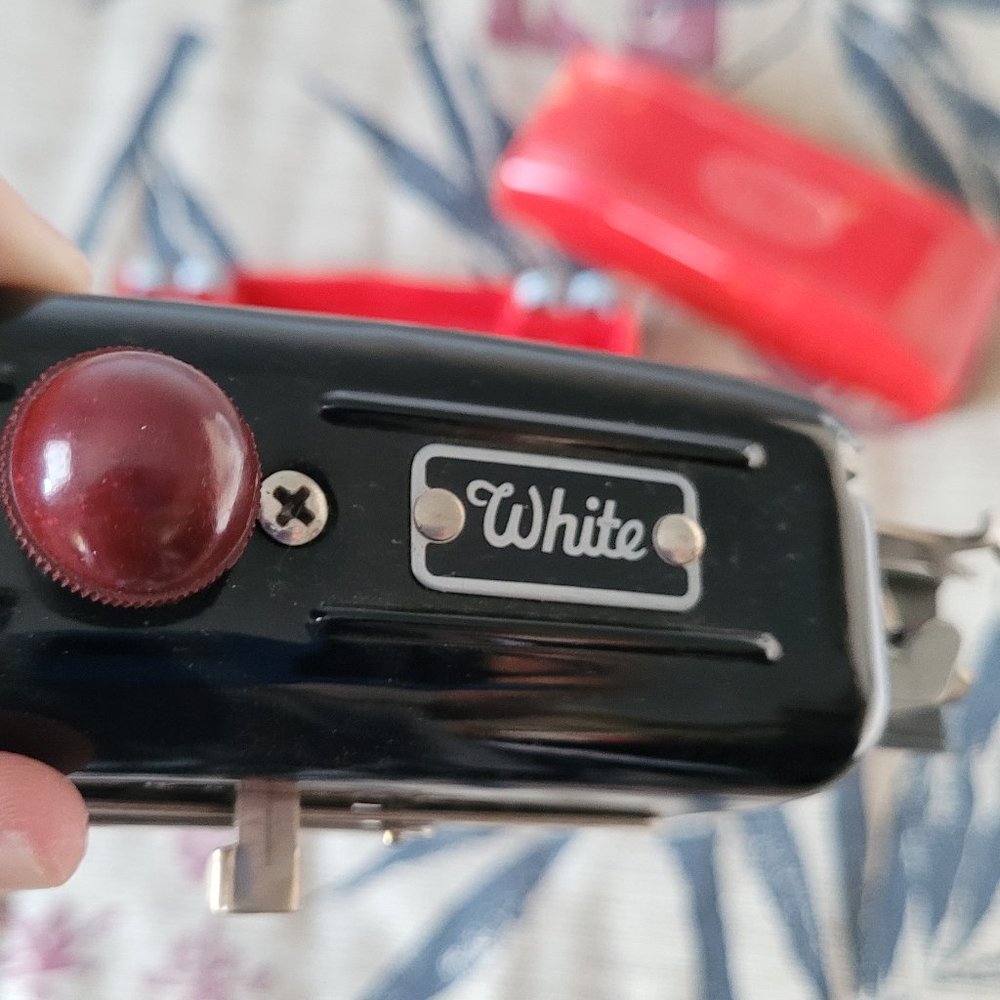 Vintage White Magic Key Buttonholer